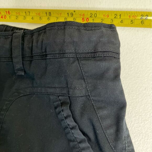 Black Scrub Uniform Cargo Pant Utility Split Hem Elastic Drawstring Women XL - Picture 11 of 15